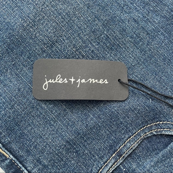 Jules+James Belle Indigo Relaxed Boot Cut Jeans - 12 - Picture 5 of 7